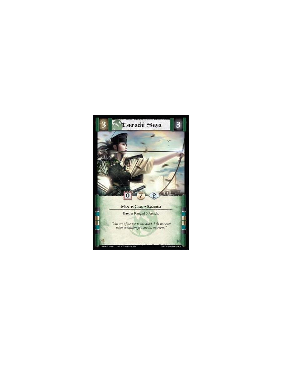 Tsuruchi Saya  - Mantis Clan * Samurai Battle: Ranged 5 Attack.