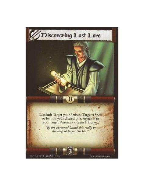 Discovering Lost Lore  - Limited: Target your Artisan: Target a Spell or Item in your discard pile. Attach it to your target leg