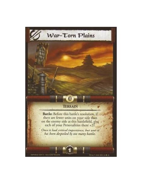 War-Torn Plains  - Terrain Battle: Before this battle’s resolution, if there are fewer units on your side than on the enemy side