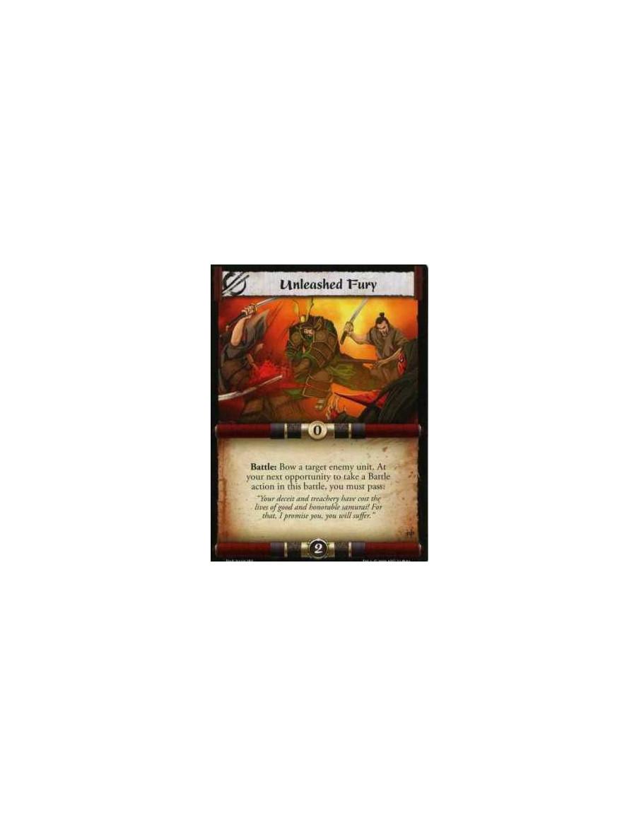 Unleashed Fury  - Battle: Bow a target enemy unit. At your next opportunity to take a Battle action in this battle, you must pas
