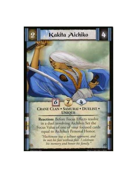 Kakita Aichiko  - Crane Clan • Samurai • Duelist • Unique Reaction: Before Focus Effects resolve in a duel involving Aichiko: Se