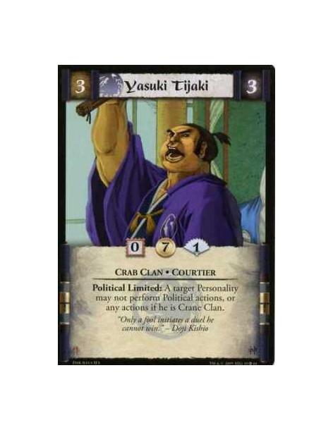 Yasuki Tijaki  - Crab Clan • Courtier Political Limited: A target Personality may not perform Political actions, or any actions
