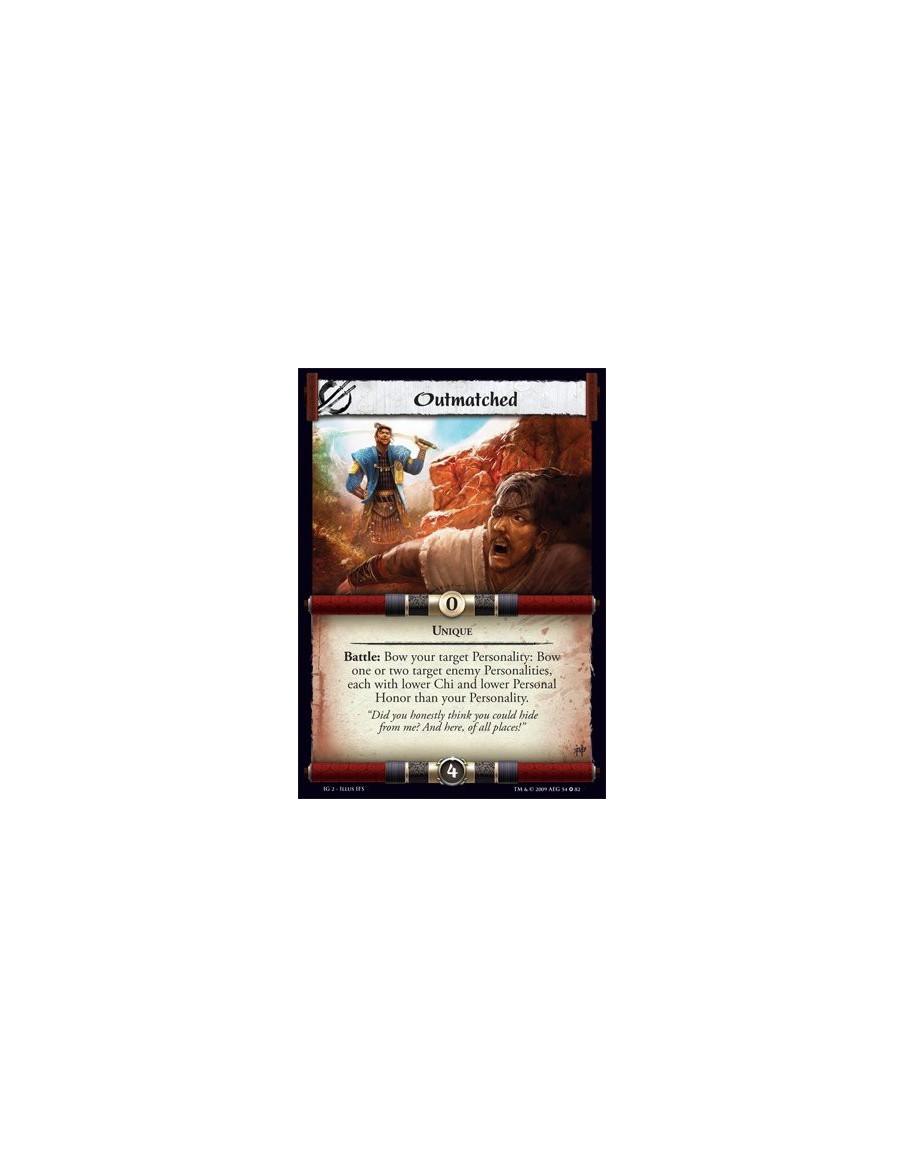 Outmatched  - Unique Battle: Bow your target Personality: Bow one or two target enemy Personalities, each with lower Chi and low