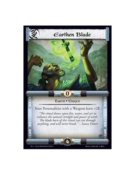 Earthen Blade  - Earth • Unique Your Personalities with a Weapon have +2F.