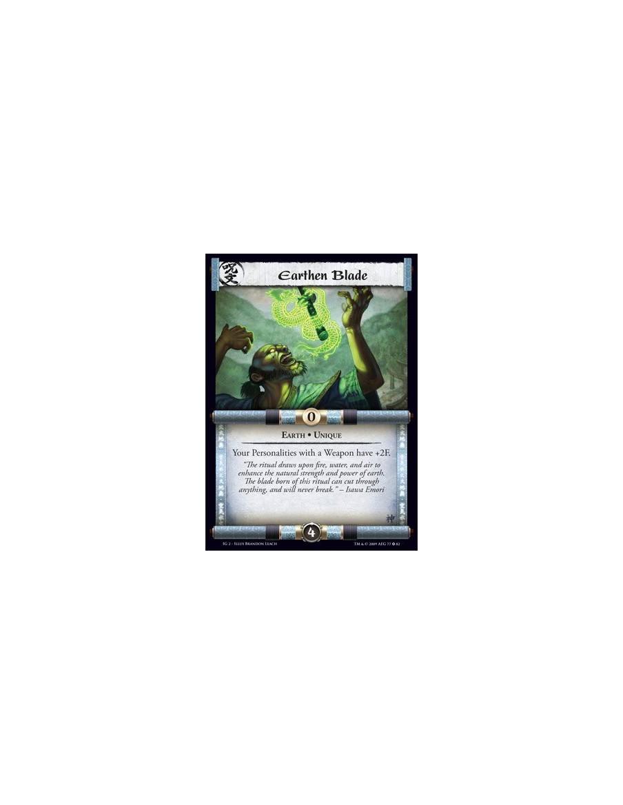 Earthen Blade  - Earth • Unique Your Personalities with a Weapon have +2F.