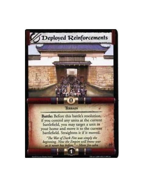 Deployed Reinforcements  - Terrain Battle: Before this battle’s resolution, if you control any units at the current battlefield,