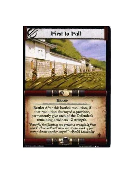 First to Fall  - Terrain Battle: After this battle’s resolution, if that resolution destroyed a province, permanently give each