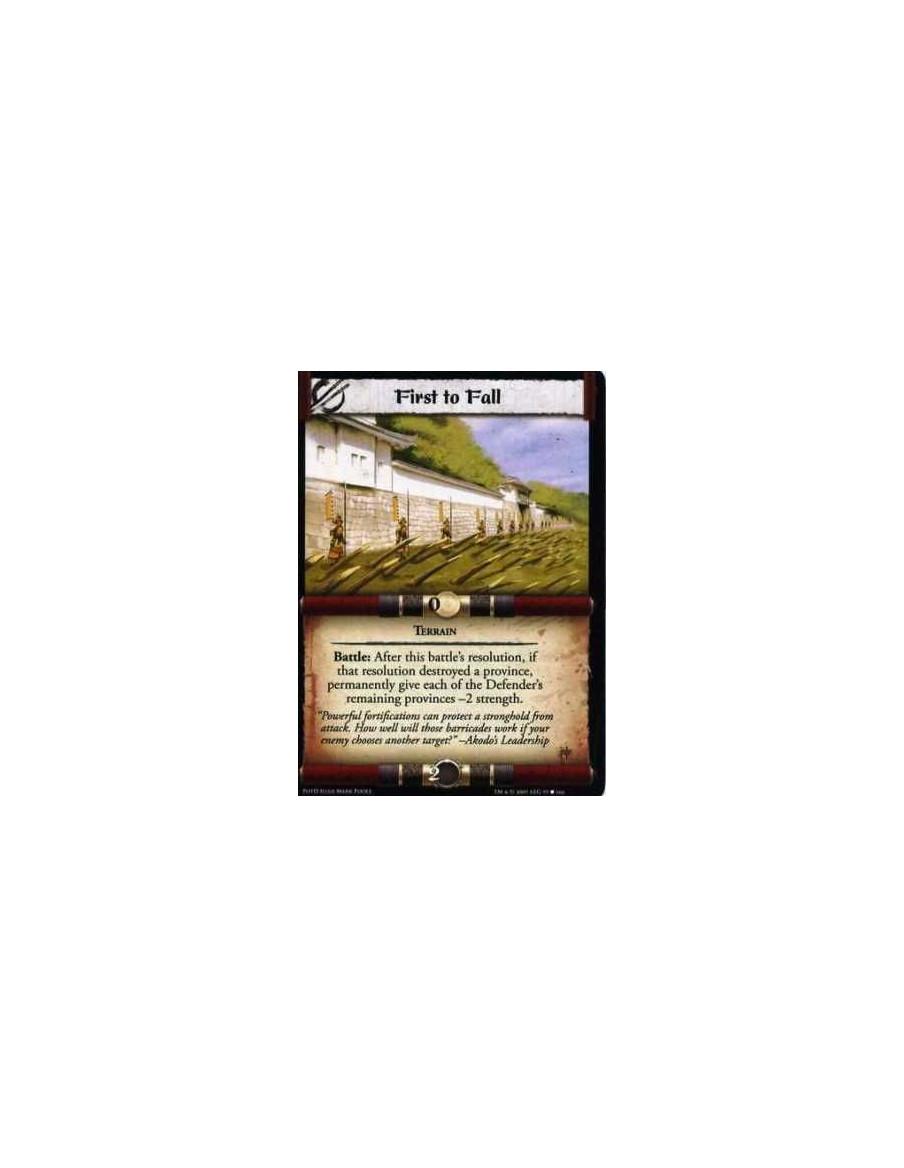 First to Fall  - Terrain Battle: After this battle’s resolution, if that resolution destroyed a province, permanently give each 