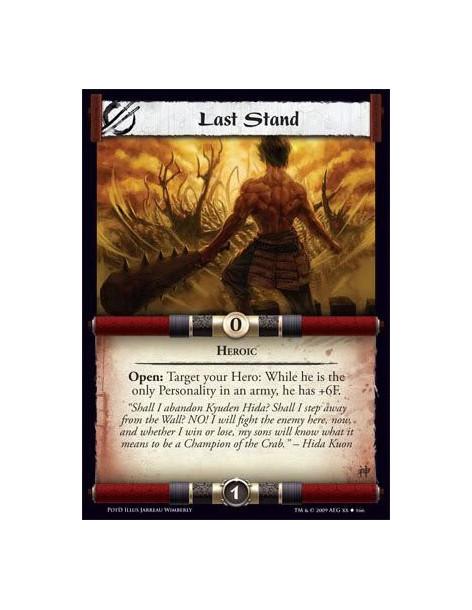 Last Stand  - Heroic Open: Target your Hero: While he is the only Personality in an army, he has +6F.