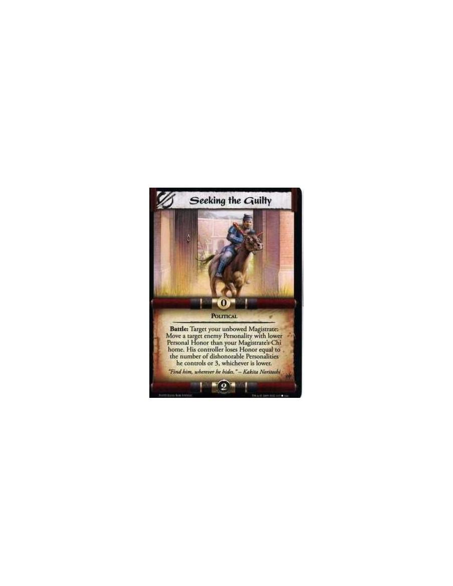 Seeking the Guilty  - Political Battle: Target your unbowed Magistrate: Move a target enemy Personality with lower Personal Hono
