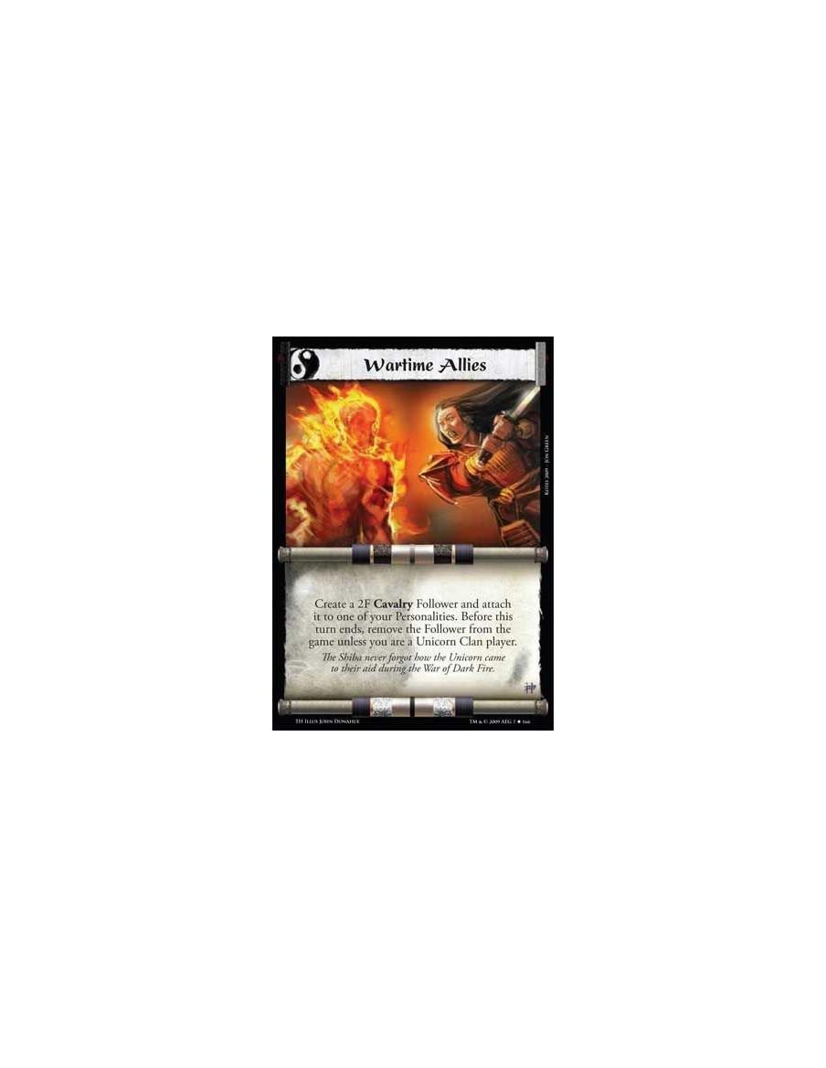 Wartime Allies  - Create a 2F Cavalry Follower and attach it to one of your Personalities. Before this turn ends, remove the Fol