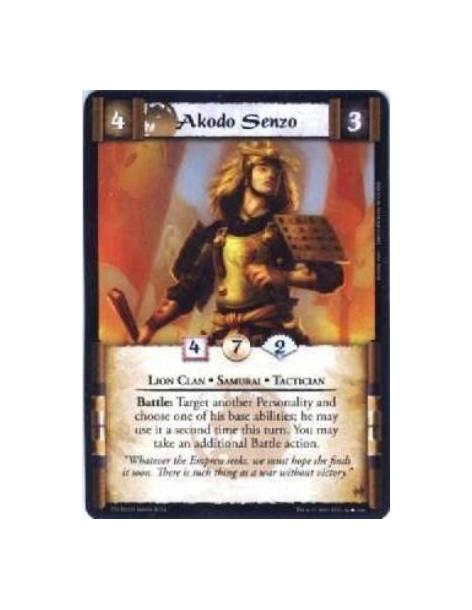 Akodo Senzo  - Lion Clan • Samurai • Tactician Battle: Target another Personality and choose one of his base abilities; he may u