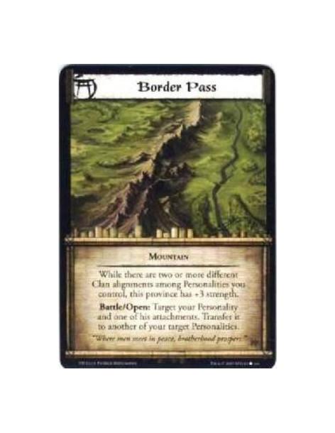 Border Pass  - Mountain While there are two or more different Clan alignments among Personalities you control, this province has