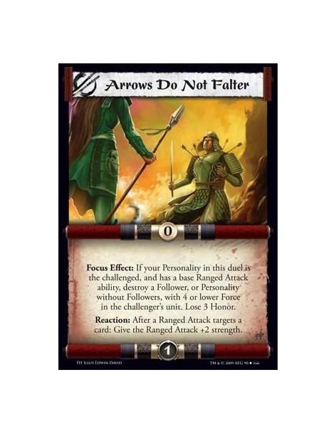 Arrows Do Not Falter  - Focus Effect: If your Personality in this duel is the challenged, and has a base Ranged Attack ability,
