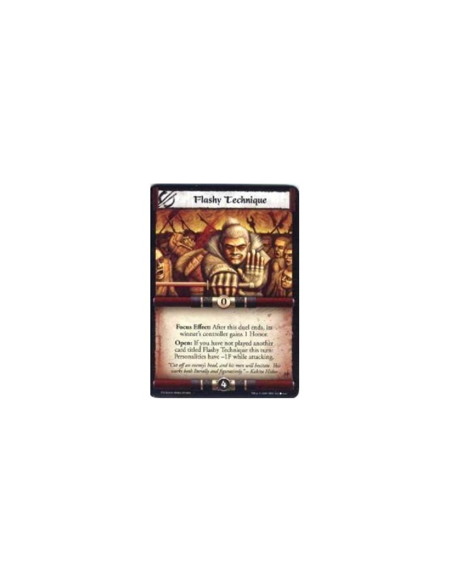 Flashy Technique  - Focus Effect: After this duel ends, its winner’s controller gains 1 Honor. Open: If you have not played anot