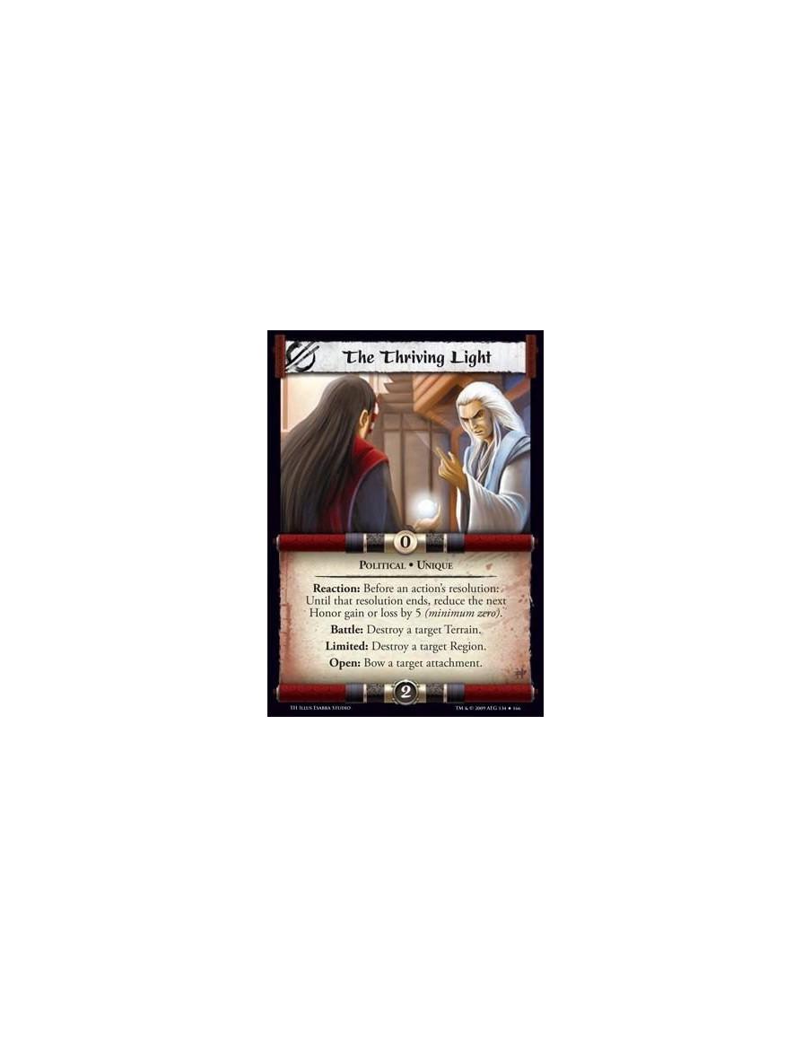 The Thriving Light  - Political • Unique Reaction: Before an action’s resolution: Until that resolution ends, reduce the next Ho