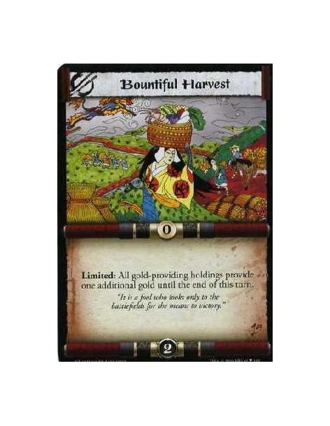 Bountiful Harvest  - Limited: All gold-providing holdings provide one additional gold until the end of this turn.