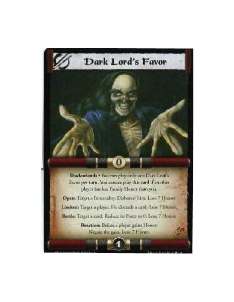 Dark Lord's Favor  - Shadowlands • You can play only one Dark Lord’s Favor per turn. You cannot play this card if another player