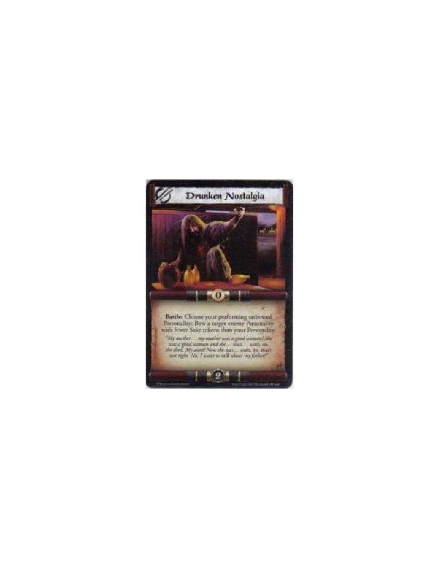 Drunken Nostalgia  - Battle: Choose your preforming unbowed Personality: Bow a target enemy Personality with fewer Sake Tokens t