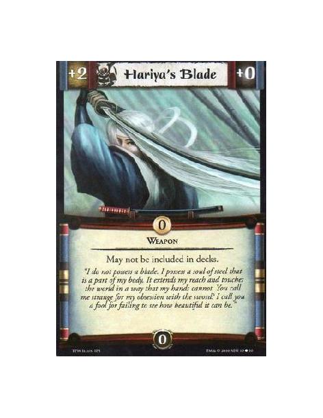 Hariya's Blade  -   WeaponMay not be included in decks.