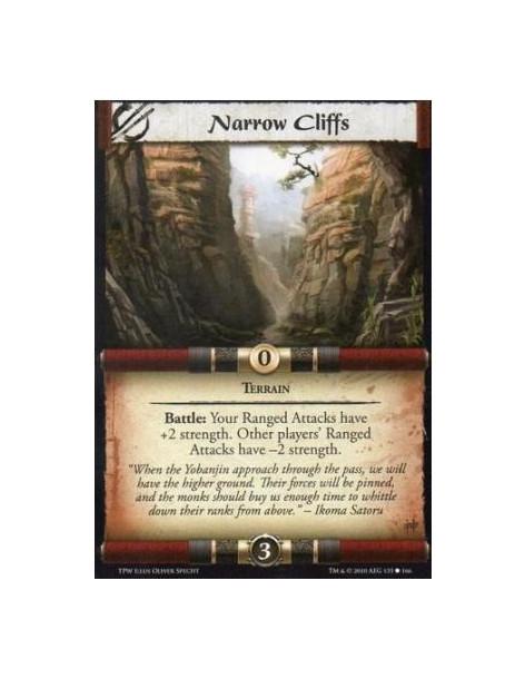 Narrow Cliffs  - Terrain Battle: Your Ranged Attacks have +2 strength. Other players’ Ranged Attacks have -2 strength.