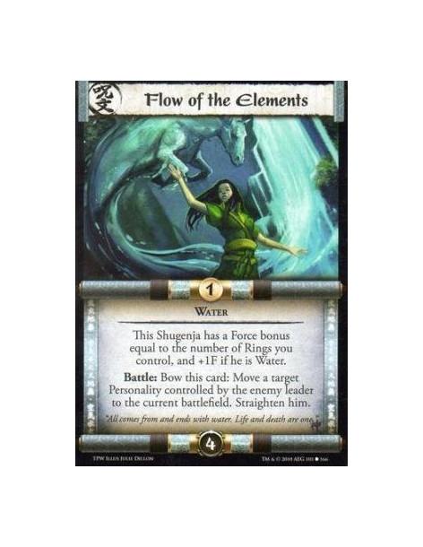 Flow of the Elements  - Water This Shugenja has a Force bonus equal to the number of Rings you control, and +1F if he is Water.