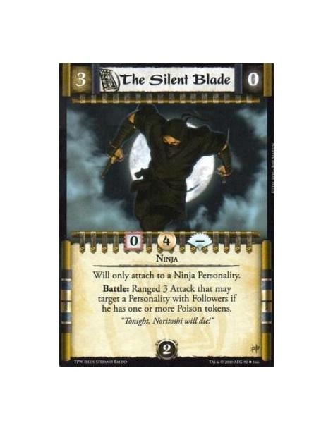 The Silent Blade  - Ninja Will only attach to a Ninja Personality. Battle: Ranged 3 Attack that may target a Personality with Fo