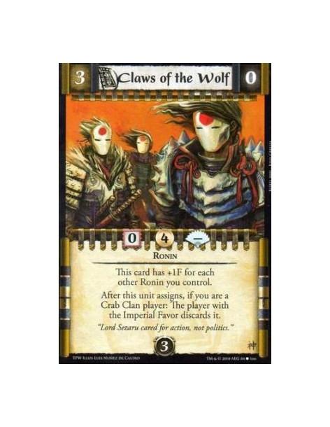 Claws of the Wolf (Spanish)  - Ronin This card has +1F for each other Ronin you control. After this unit assigns, if you are a C