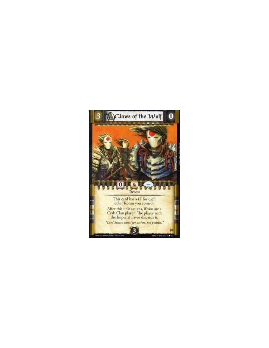 Claws of the Wolf  - Ronin This card has +1F for each other Ronin you control. After this unit assigns, if you are a Crab Clan p