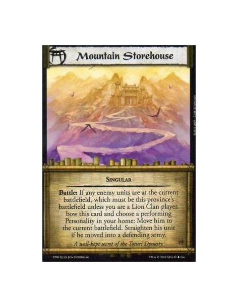 Mountain Storehouse  - Singular Battle: If any enemy units are at the current battlefield, which must be this province’s battlef