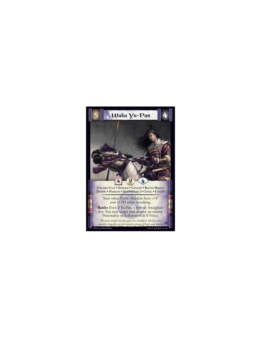 Utaku Yu-Pan Exp2 (Español)  - Unicorn Clan • Samurai • Cavalry • Battle Maiden • Daimyo • Paragon • Experienced 2 • Loyal • Uni