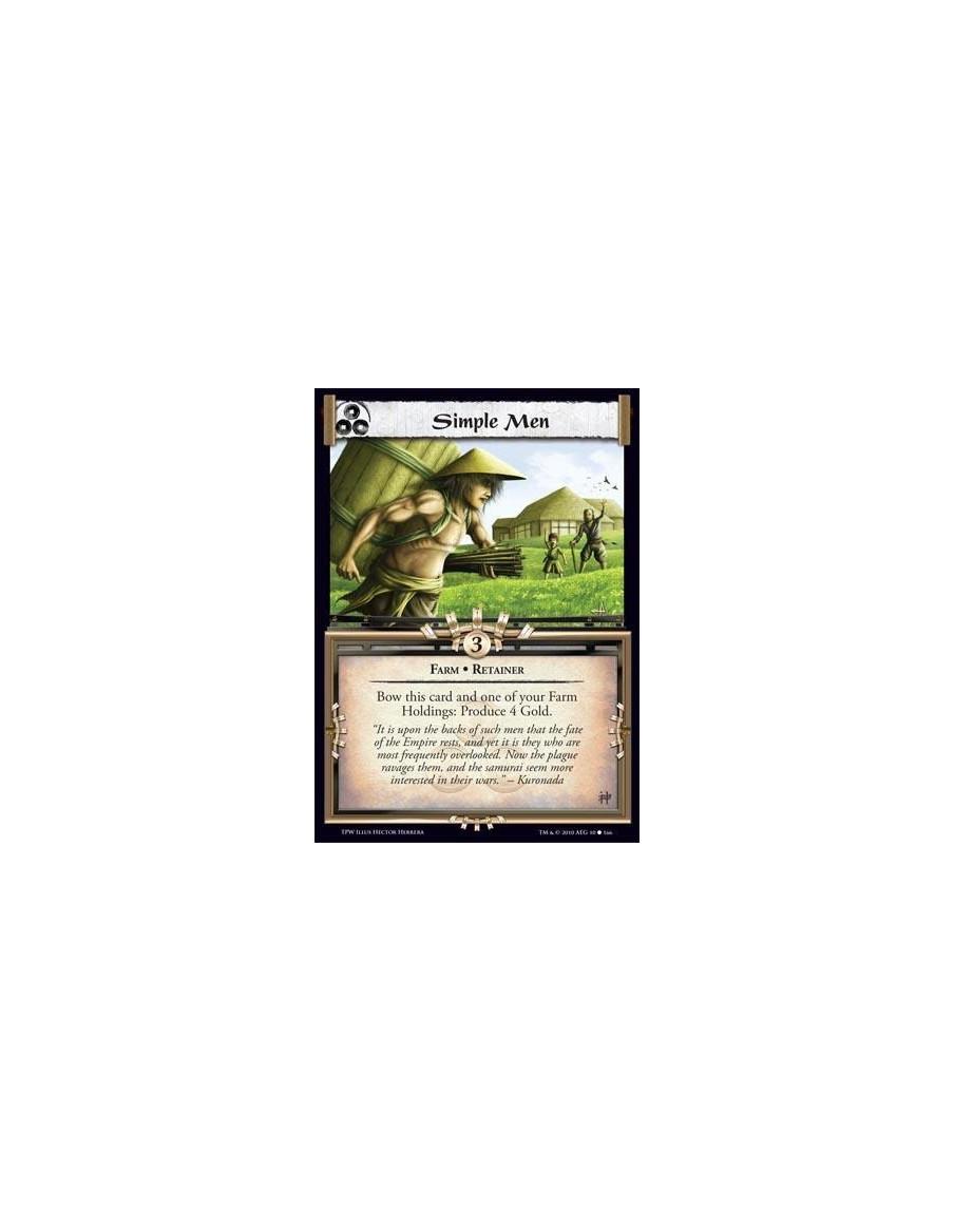 Simple Men  - Farm • Retainer Bow this card and one of your Farm Holdings: Produce 4 Gold.