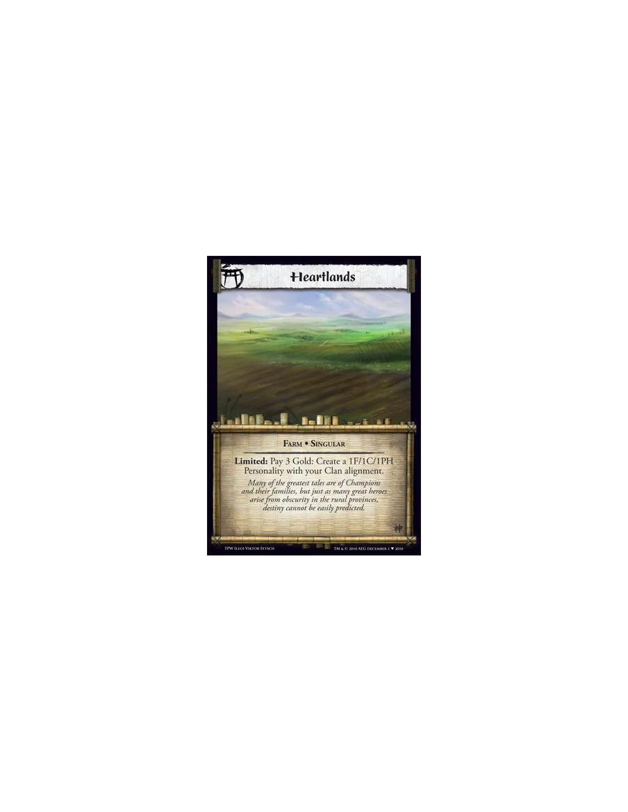Heartlands  - Farm • Singular  Limited: Pay 3 Gold: Create a 1F/1C/1PH Personality with your Clan alignment.