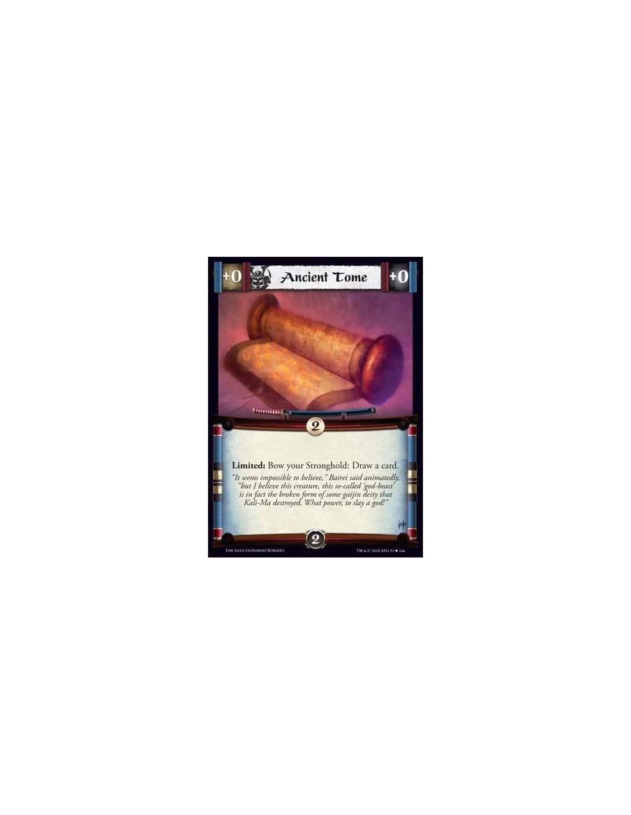 Ancient Tome  - Limited: Bow your Stronghold: Draw a card.