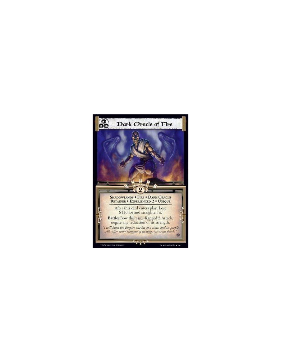 Dark Oracle of Fire Exp2 (Español)  - Shadowlands • Fire • Dark Oracle • Retainer • Experienced 2 • Unique After this card enter