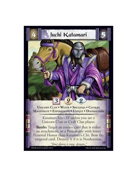 Iuchi Katamari Exp  - Unicorn Clan • Water • Shugenja • Cavalry • Magistrate • Experienced • Unique • doomSeeker Katamari has -1