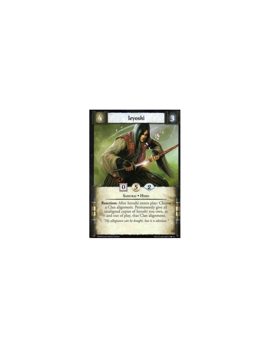 Ieyoshi  - Samurai • Hero Reaction: After Ieyoshi enters play: Choose a Clan alignment. Permanently give all unaligned copies of