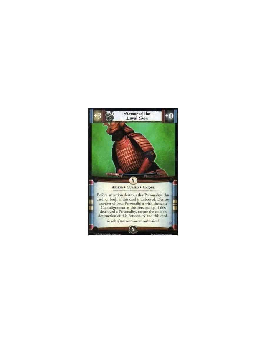 Armor of the Loyal Son  - Armor • Cursed • Unique Before an action destroys this Personality, this card, or both, if this card i