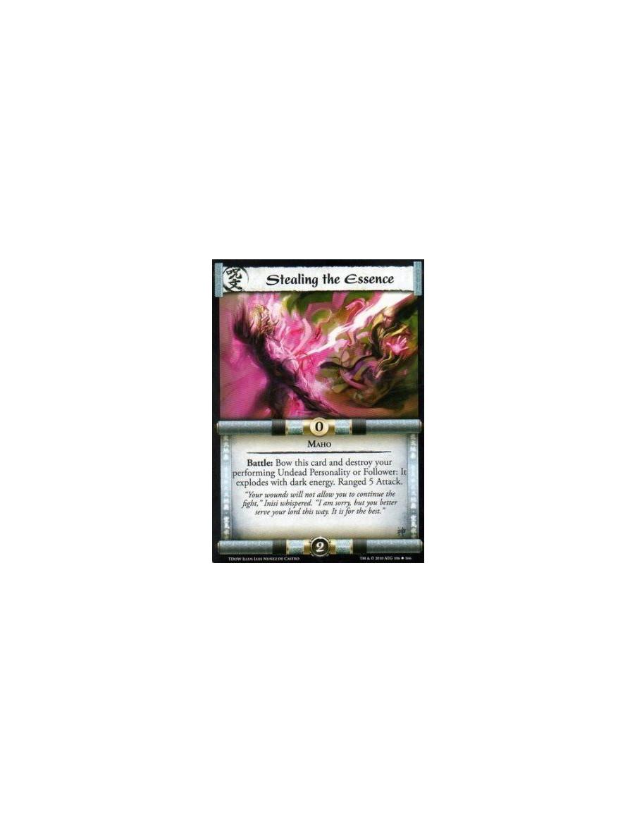 Stealing the Essence  - Maho Battle: Bow this card and destroy your performing Undead Personality or Follower: It explodes with 