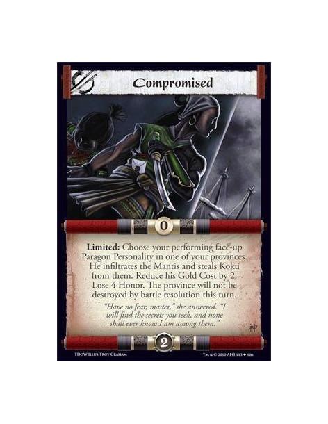 Compromised  - Limited: Choose your performing face-up Paragon Personality in one of your provinces: He infiltrates the Mantis a