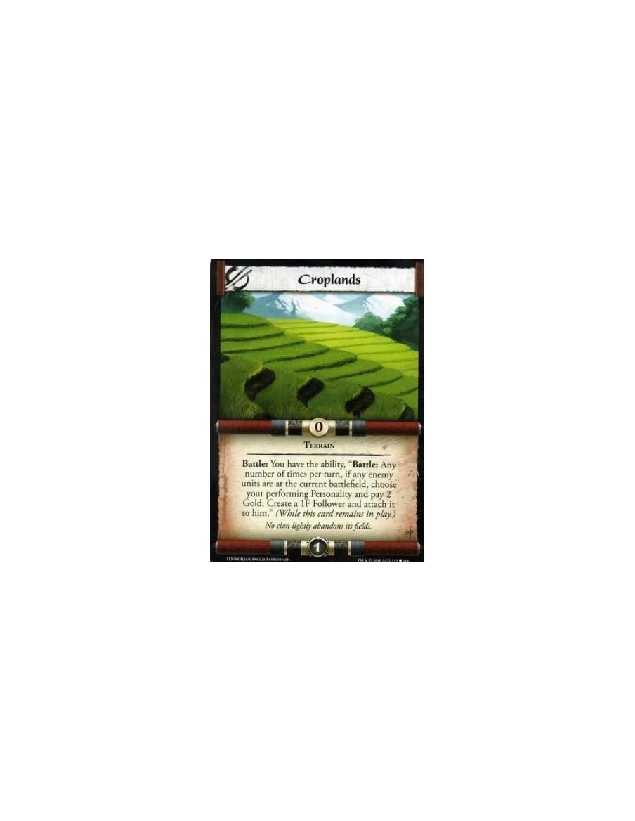 Croplands  - Terrain Battle: You have the ability, “Battle: Any number of times per turn, if any enemy units are at the current 