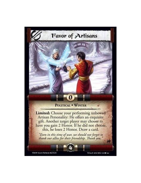 Favor of Artisans  - Political • Winter Limited: Choose your performing unbowed Artisan Personality: He offers an exquisite gift