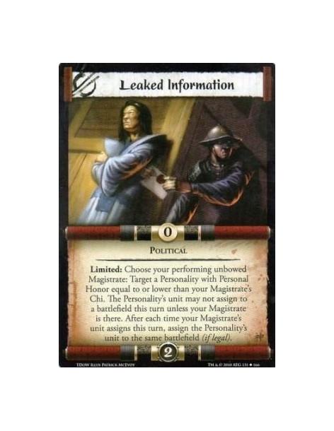 Leaked Information  - Political Limited: Choose your performing unbowed Magistrate: Target a Personality with Personal Honor equ
