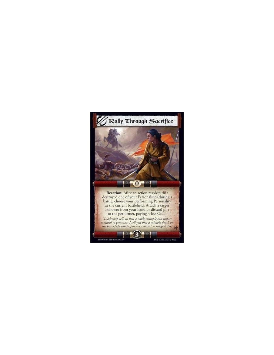Rally Through Sacrifice  - Reaction: After an action resolves that destroyed one of your Personalities during a battle, choose y