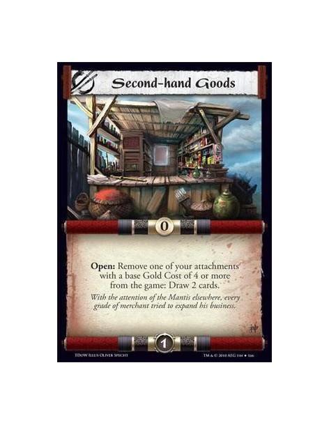 Second-hand Goods  - Open: Remove one of your attachments with a base Gold Cost of 4 or more from the game: Draw 2 cards.