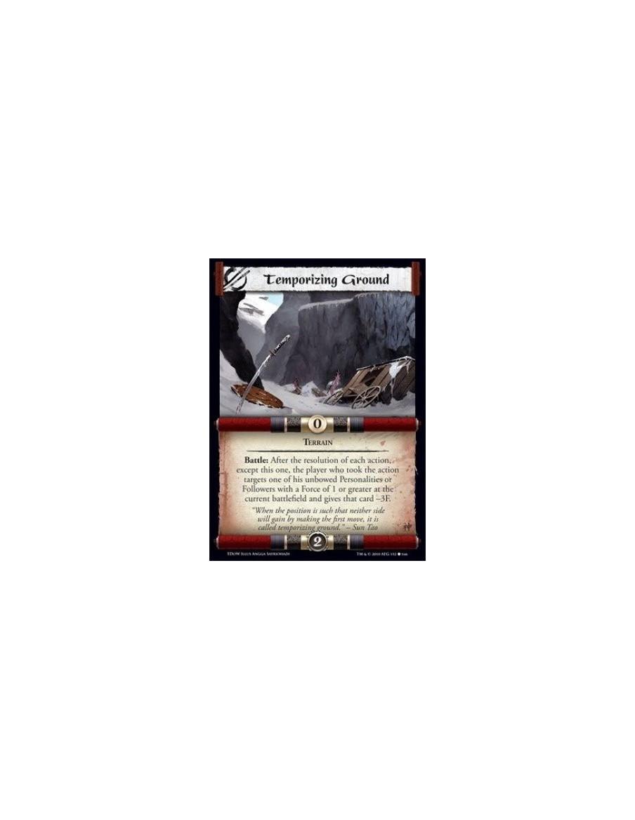 Temporizing Ground  - Terrain Battle: After the resolution of each action, except this one, the player who took the action targe