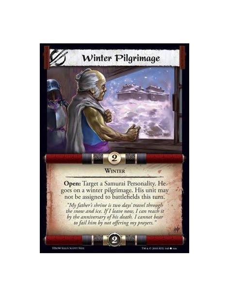 Winter Pilgrimage  - Winter Open: Target a Samurai Personality. He goes on a winter pilgrimage. His unit may not be assigned to