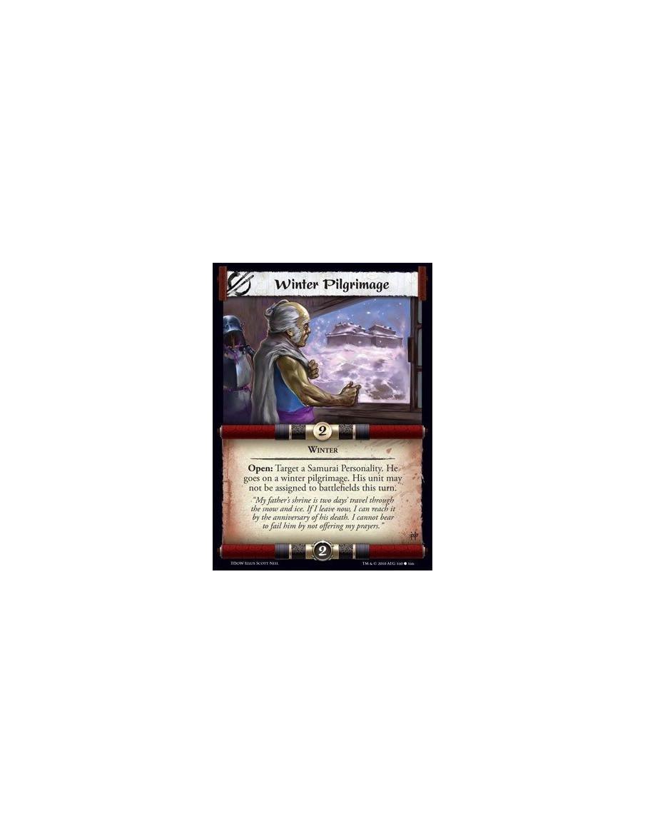 Winter Pilgrimage  - Winter Open: Target a Samurai Personality. He goes on a winter pilgrimage. His unit may not be assigned to 