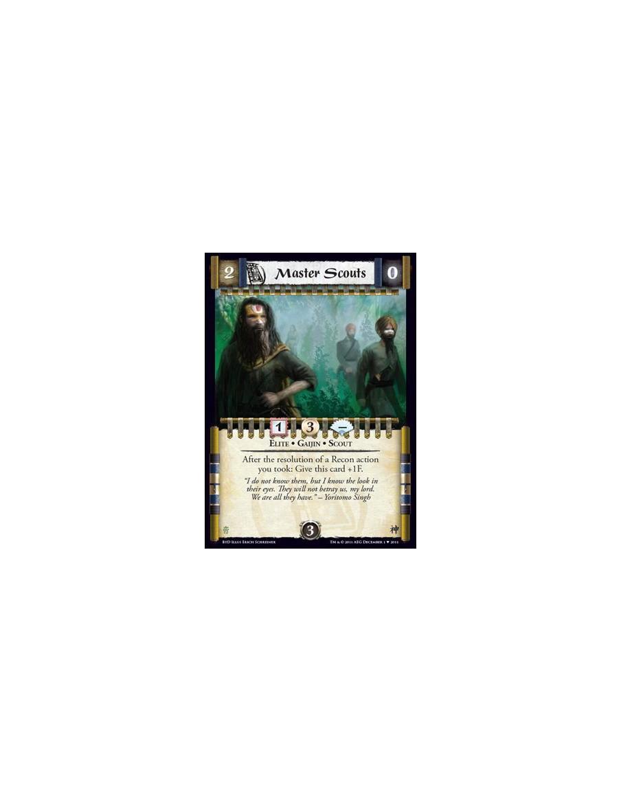 Master Scouts  - Elite • Gaijin • ScoutAfter the resolution of a Recon action you took: Give this card +1F.