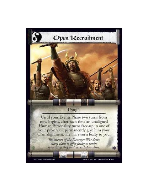 Open Recruitment  - UniqueUntil your Events Phase two turns from now begins, after each time an unaligned Human Personality turn